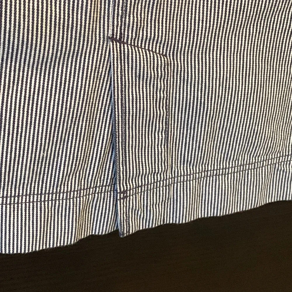 Patagonia Railroad Stripe Organic Cotton Button Down Front Skirt